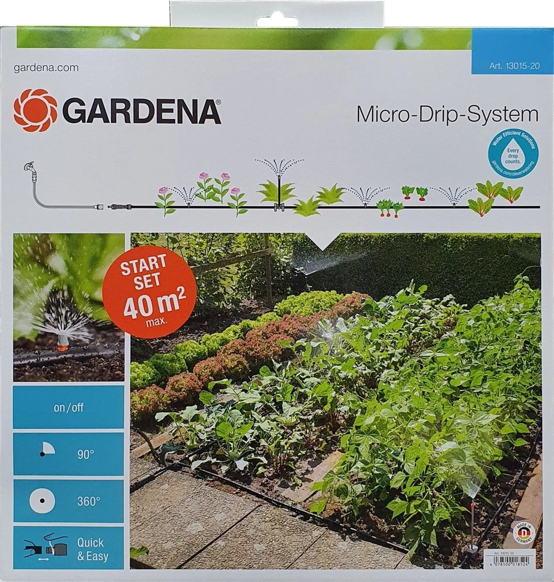 GARDENA Micro Drip System Bloembed En Moestuin Startset Druppelsysteem - 25 Meter - Afbeelding 5