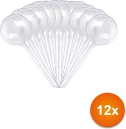 Waterdruppelaar Set Van 12 Stuks - Waterdruppelaar Voor Planten - Watergeefsysteem - Waterbol Irrigatiesysteem - Automatisch Druppelsysteem Voor Kamerplanten & Tuin - Watergever - Transparant - 15cm
