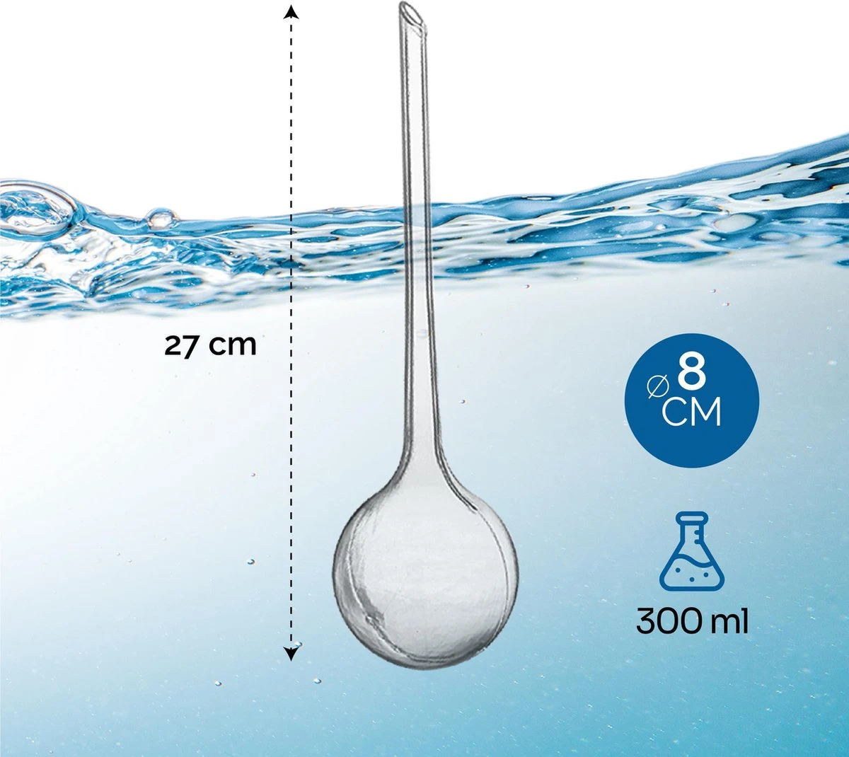 Waterdruppelaar Voor Planten - Irrigatiesysteem- Waterbol - Druppelsysteem - Watergeefsysteem Voor Kamerplanten - Plantenwatergever -6 Stuks - Transparant - Afbeelding 2