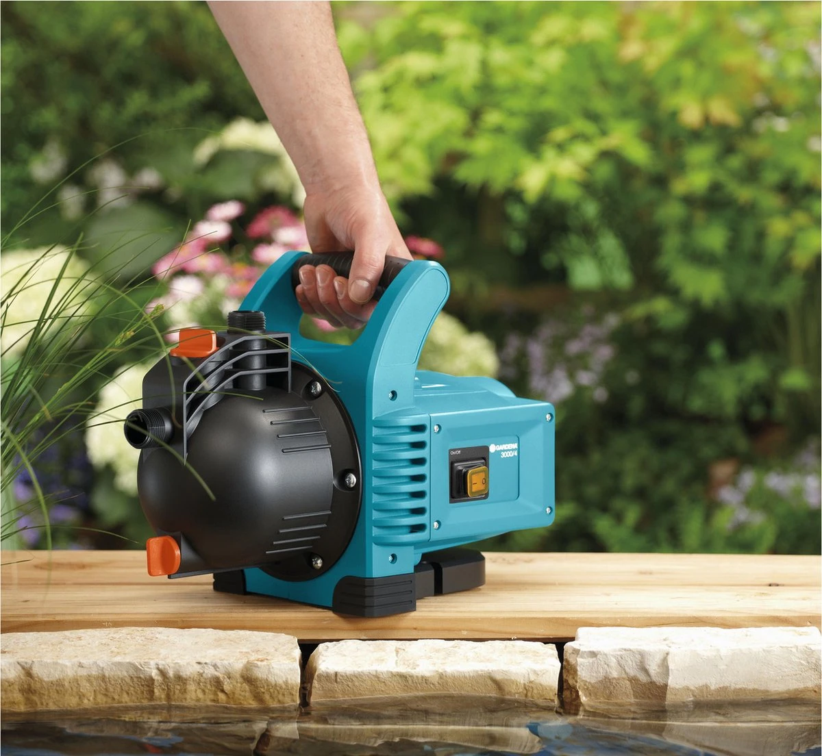 GARDENA - Classic Besproeiingspomp 3000/4 - Waterpomp - 600 W - 3100 L/h - Afbeelding 2