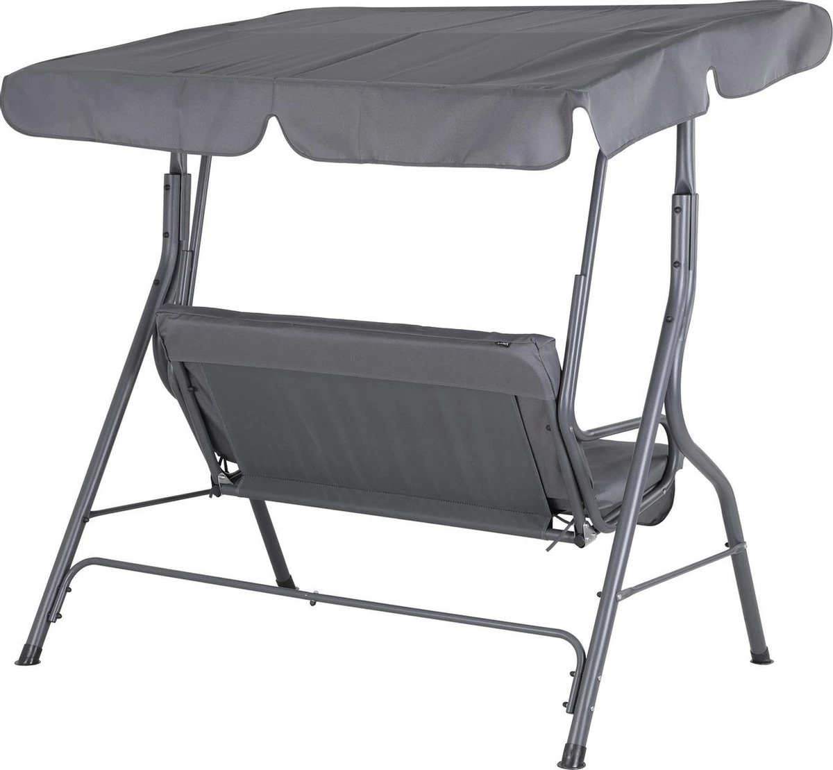 Merkloos Casaria Hollywood Schommel - Antraciet - Incl. Zonnekap - Afbeelding 7