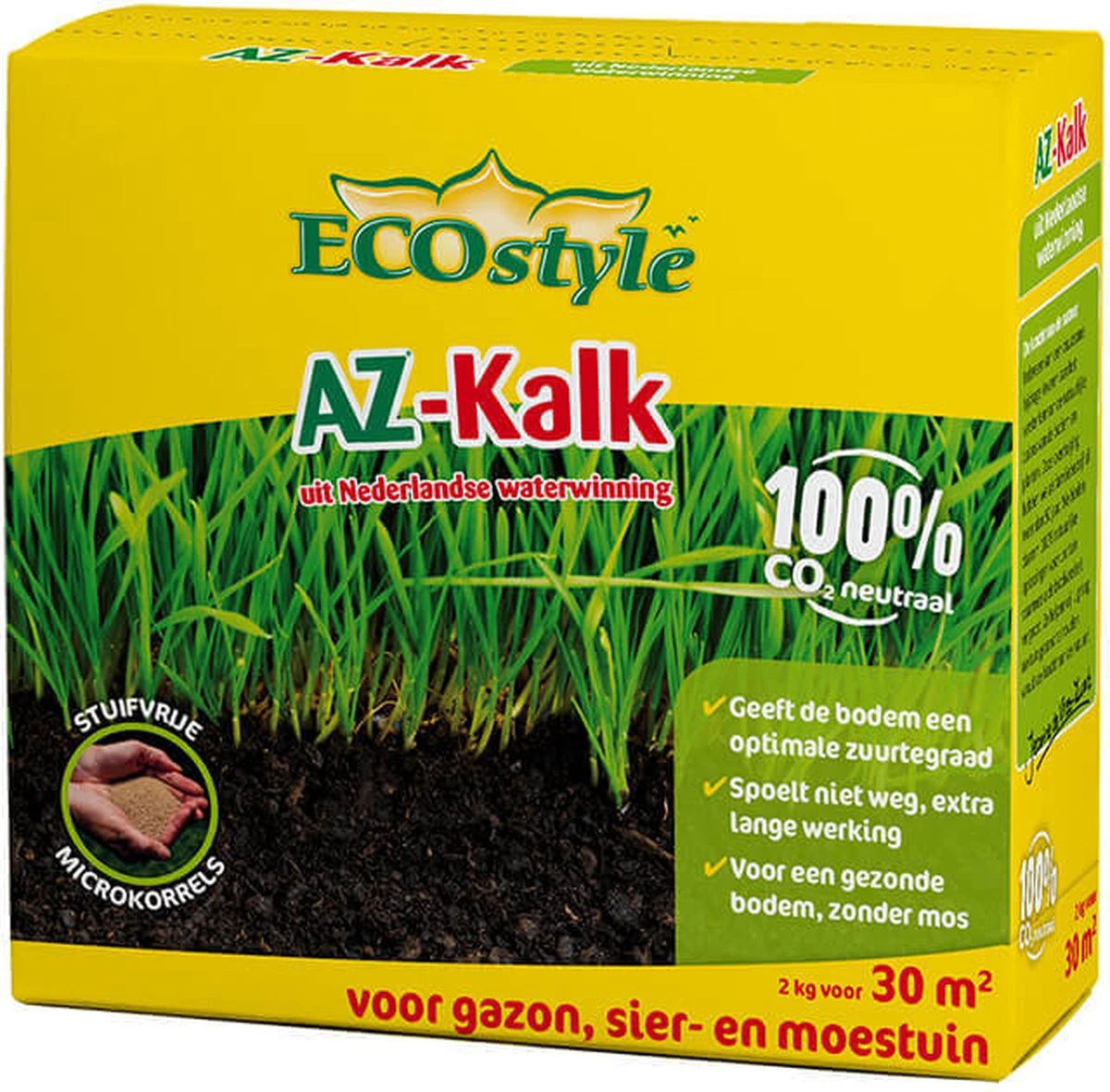 ECOstyle AZ Kalk Micro Korrel – Voor Gazon, Sier- En Moestuin - Corrigeert Zuurgraad Direct En Langdurig - Werkt Tegen Mos - CO2-Neutraal – 70 M² - 5 KG - Afbeelding 7