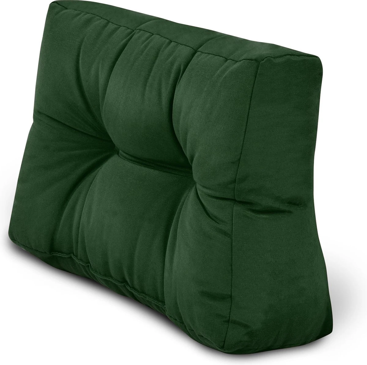 Beautissu Style – Palletkussen Set – 1x Zitkussen 120x80 Cm & 1x Rugkussen 120x40 Cm – Donker Groen - Afbeelding 2