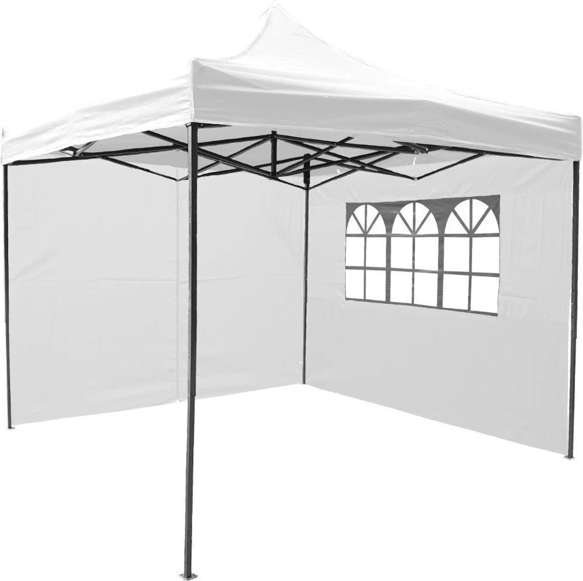 Garden Royal Easy Up Partytent 3x3 Met 4 Zijwanden Wit Waterdicht - Afbeelding 4