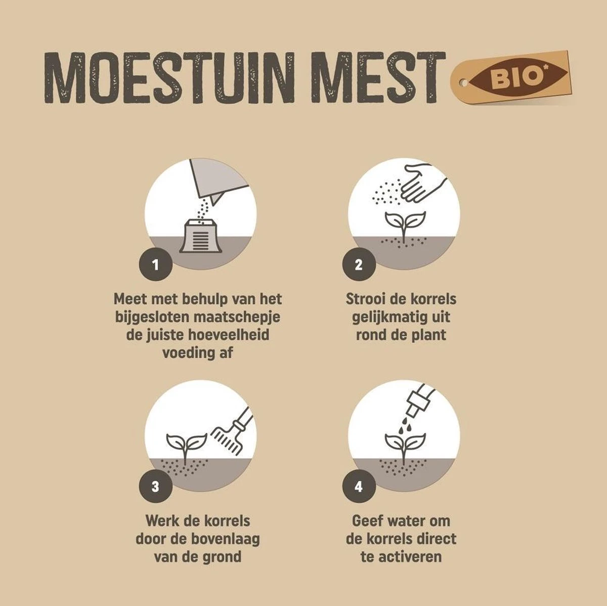 Pokon Bio Moestuin Mest - 1kg - Meststof (biologisch) - 120 Dagen Moestuinvoeding - Afbeelding 3