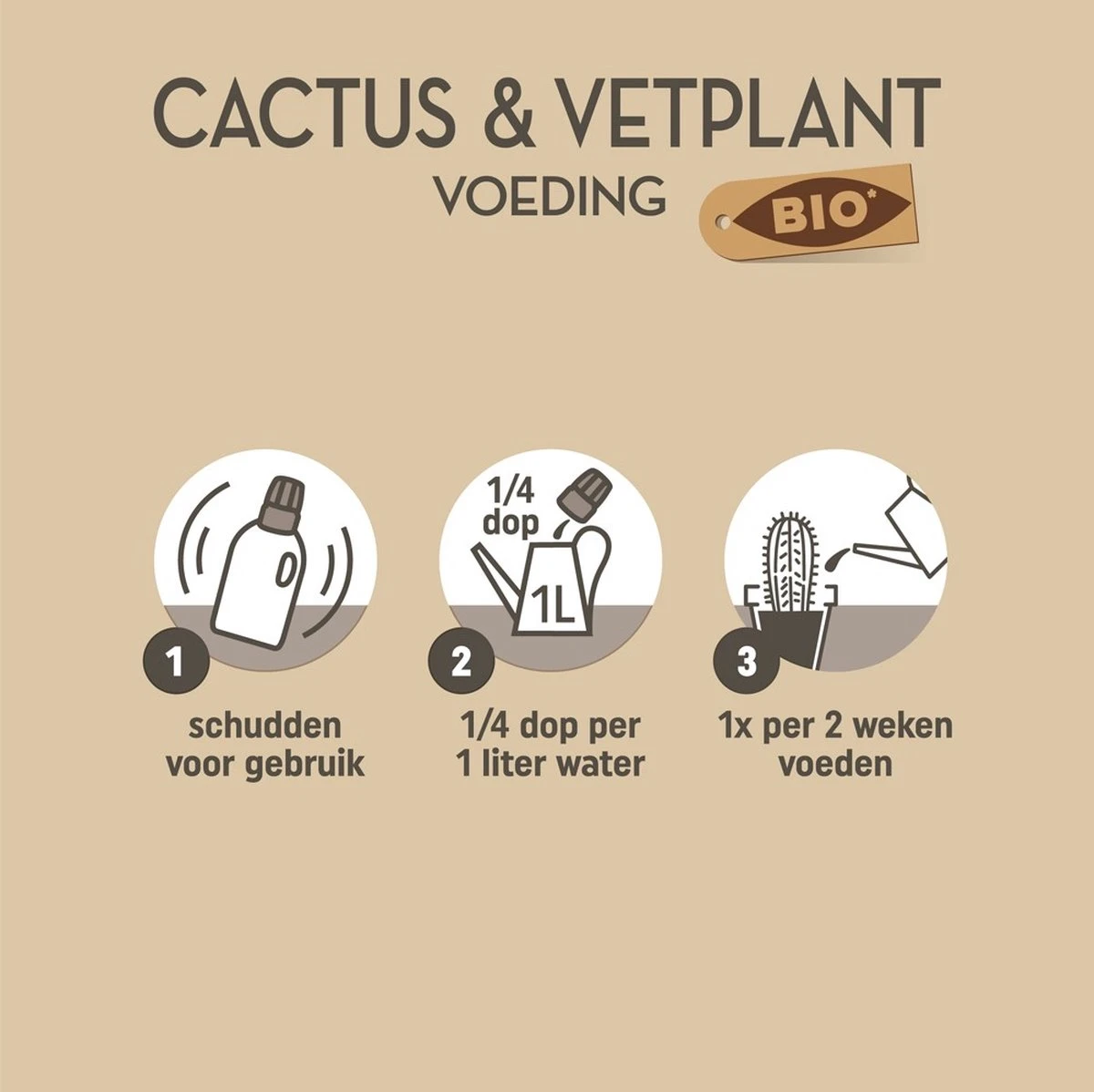 Pokon Bio Cactus & Vetplant Voeding - 250ml - Plantenvoeding (bio) - 7ml Per 1L Water - Afbeelding 3