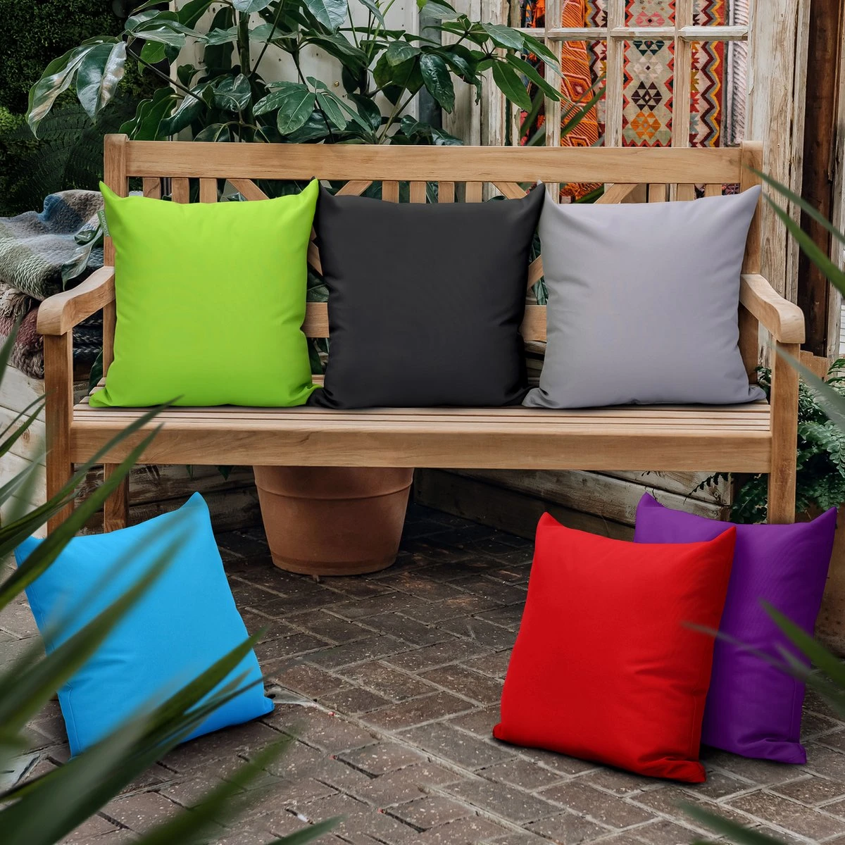 Gardenista Sierkussens - Hollow Fibre Gevuld 45cm Binnenkussen - Tuinkussens Voor Binnen En Buiten - Kussentjes Woonkamer - Afbeelding 3