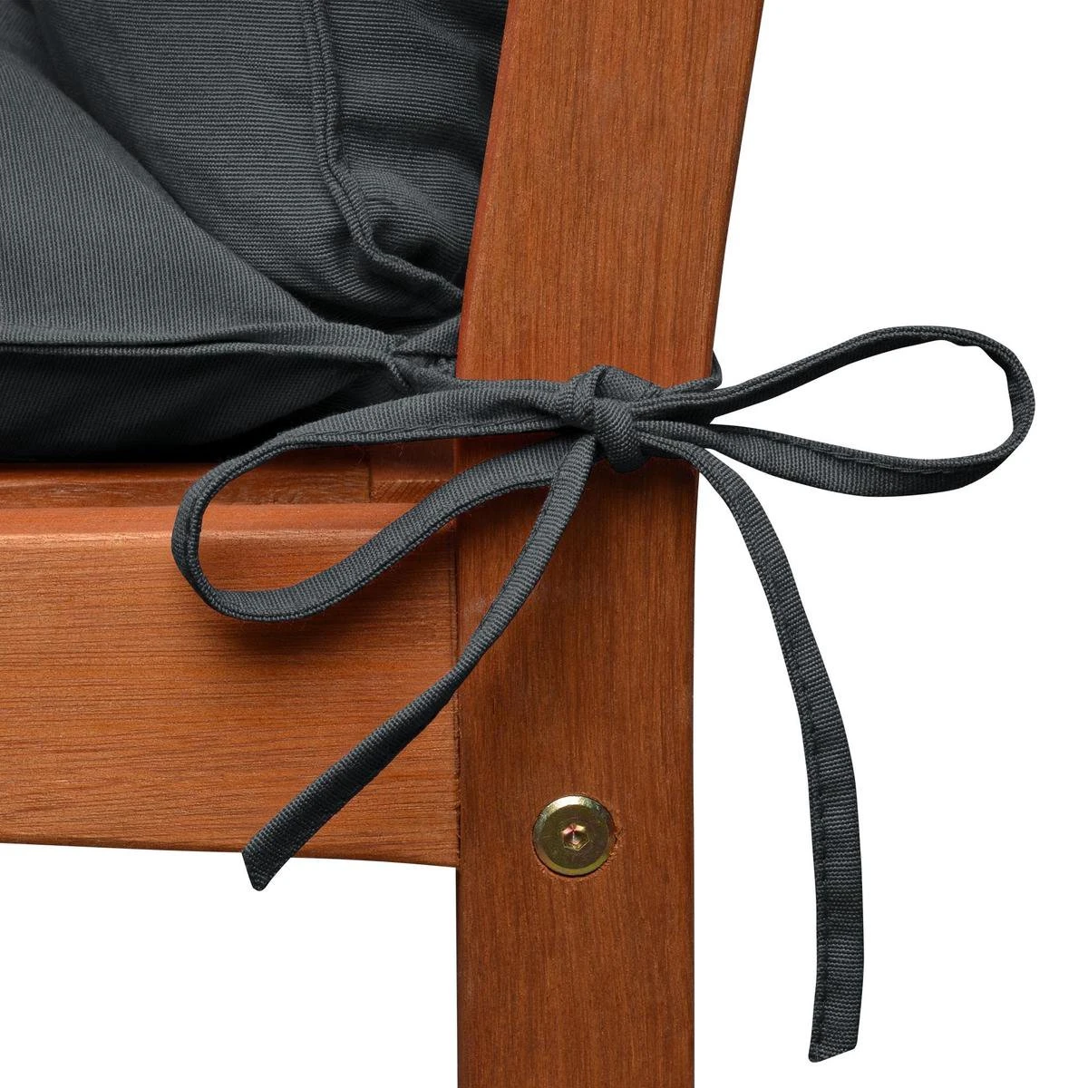 Beautissu Tuinbank Kussen Flair BR - Kussens Voor Tuinmeubelen 120 X 50 X 50 Cm Grafiet Grijs - Zitkussen En Rugkussen - Afbeelding 4