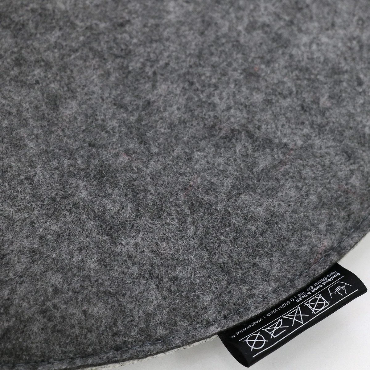 30mm Vilten Zitkussen Rond - Ø 35cm Stoelkussen Stoelpad Zacht 2-kleurig Grijs - Afbeelding 8