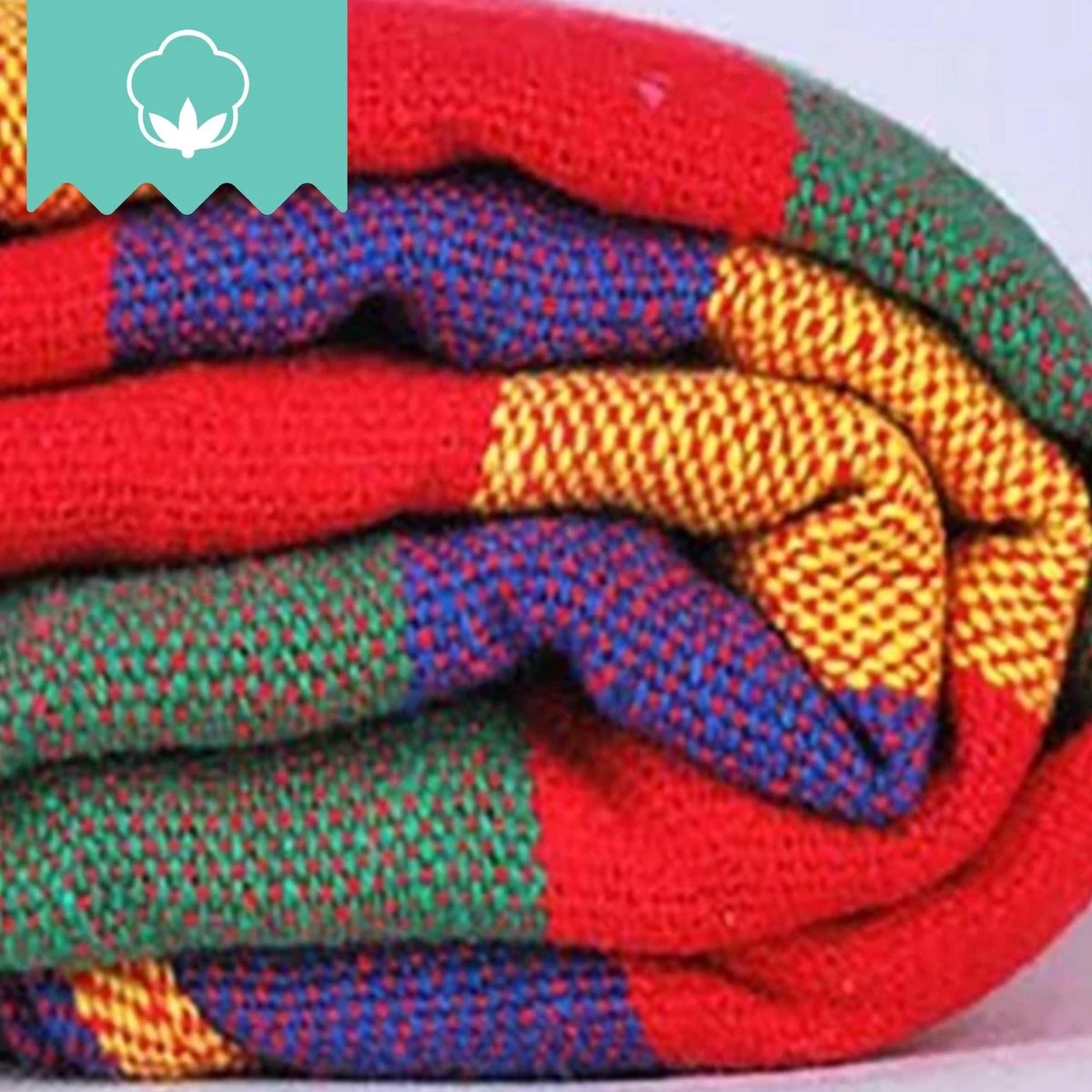 Dubbele Hangmat Rood - 1 Of 2 Persoons - Lig Oppervlak 190x150cm - Lengte 260cm - Afbeelding 4