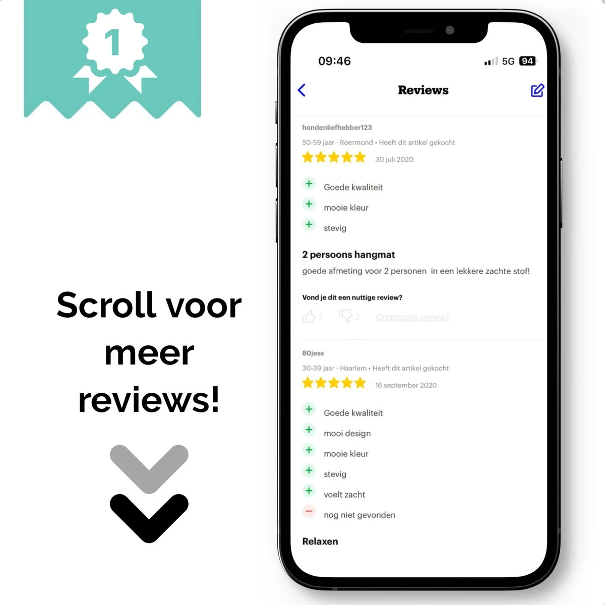 Dubbele Hangmat Rood - 1 Of 2 Persoons - Lig Oppervlak 190x150cm - Lengte 260cm - Afbeelding 6