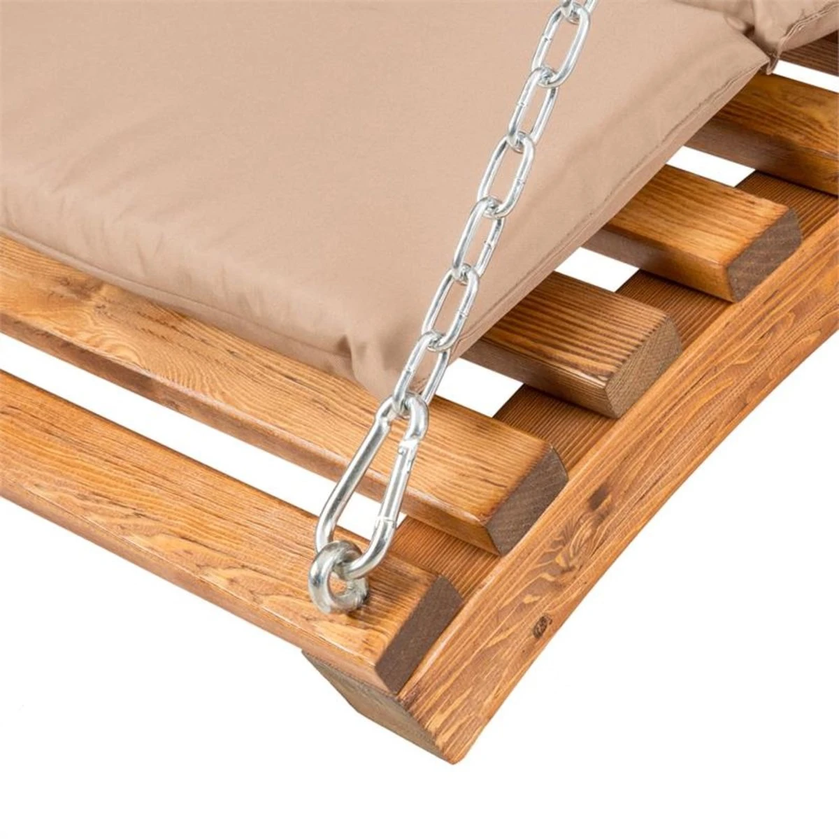 Bermuda Hollywoodschommel Tuinschommelbank 130 Cm 2-zits Zonneluifel - Afbeelding 3