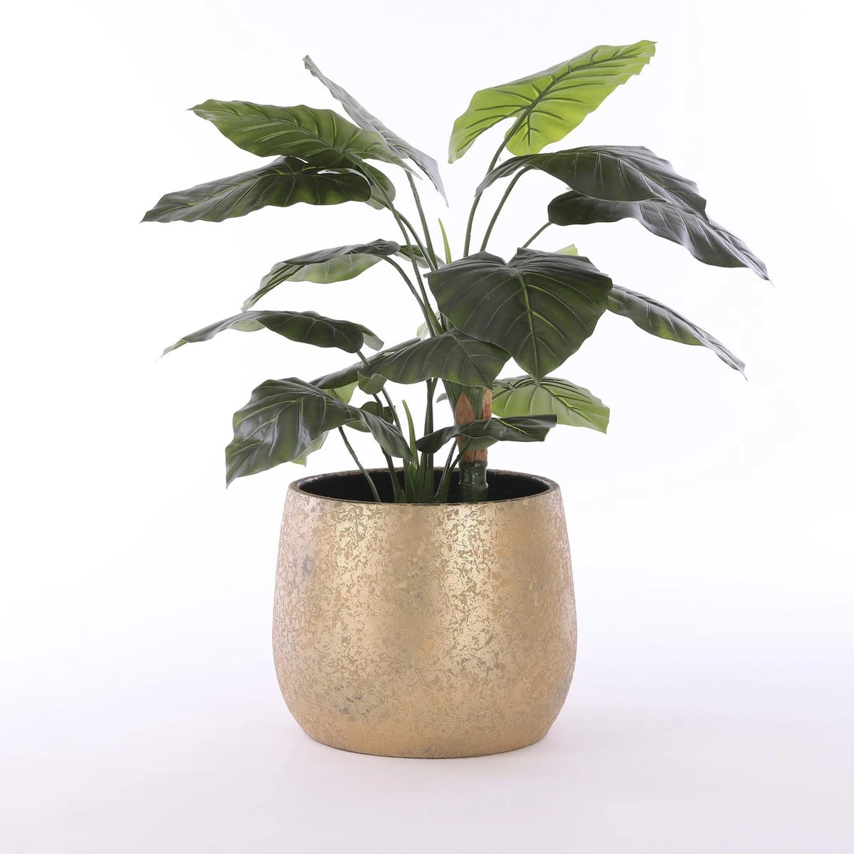 Mica Decorations Clemente Bloempot - H31 X Ø38 Cm - Terracotta - Goud - Afbeelding 5