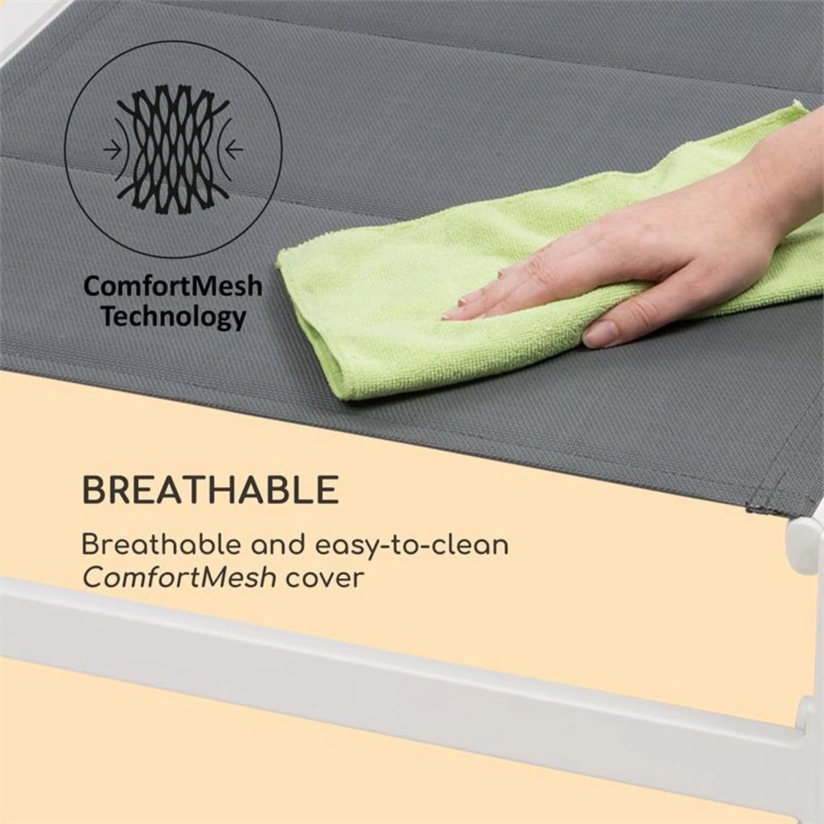 Blumfeldt Renazzo Lounge Ligstoel - Ligbed Voor De Tuin - Aluminium Tuinstoel - 6 Standen - Waterafstotend - Bekleding Van 70 % Pvc En 30 % Polyetheen - Grijs - Afbeelding 7