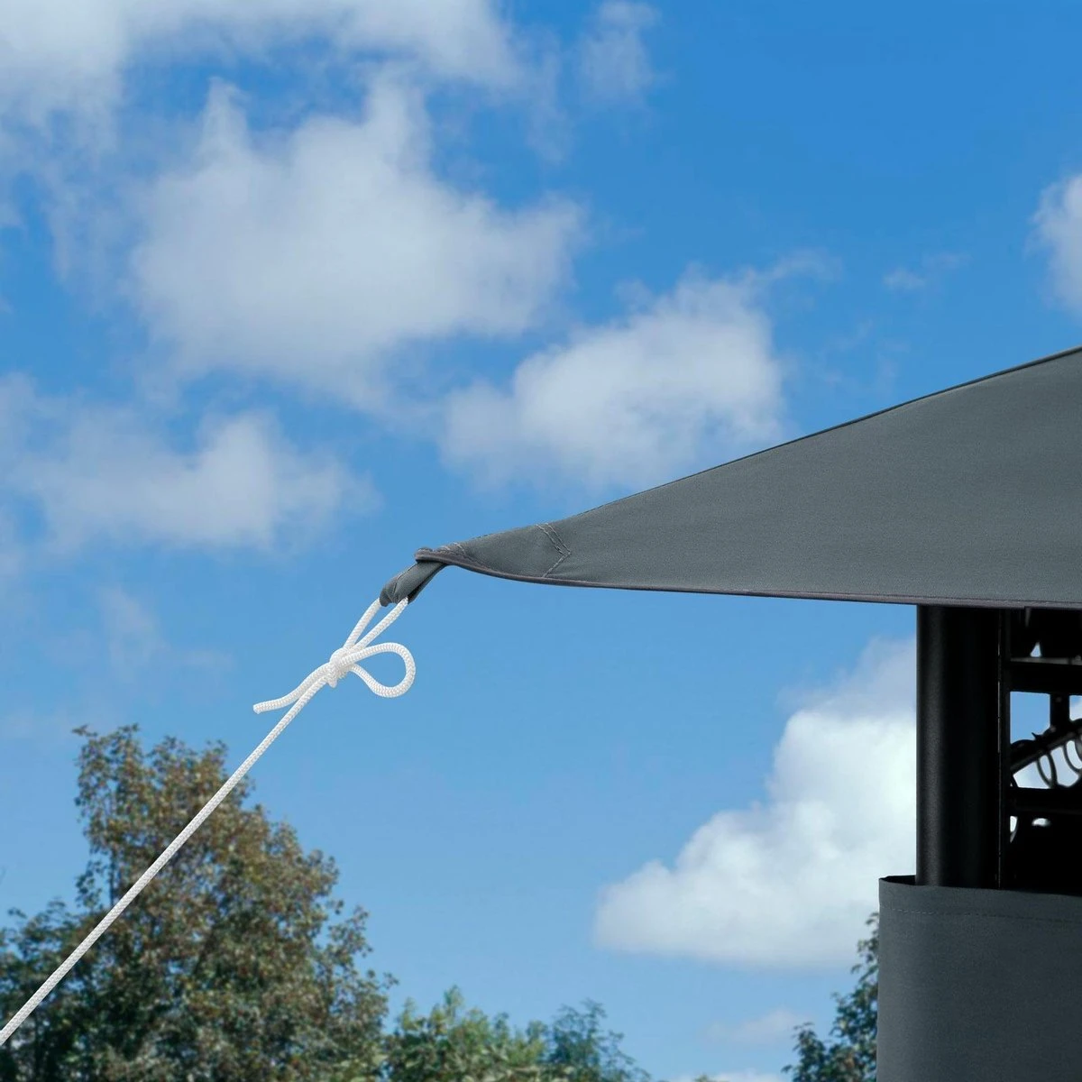 Casaria Paviljoen Topas 3x4m - UV-bescherming 50+ - Antraciet - Afbeelding 12