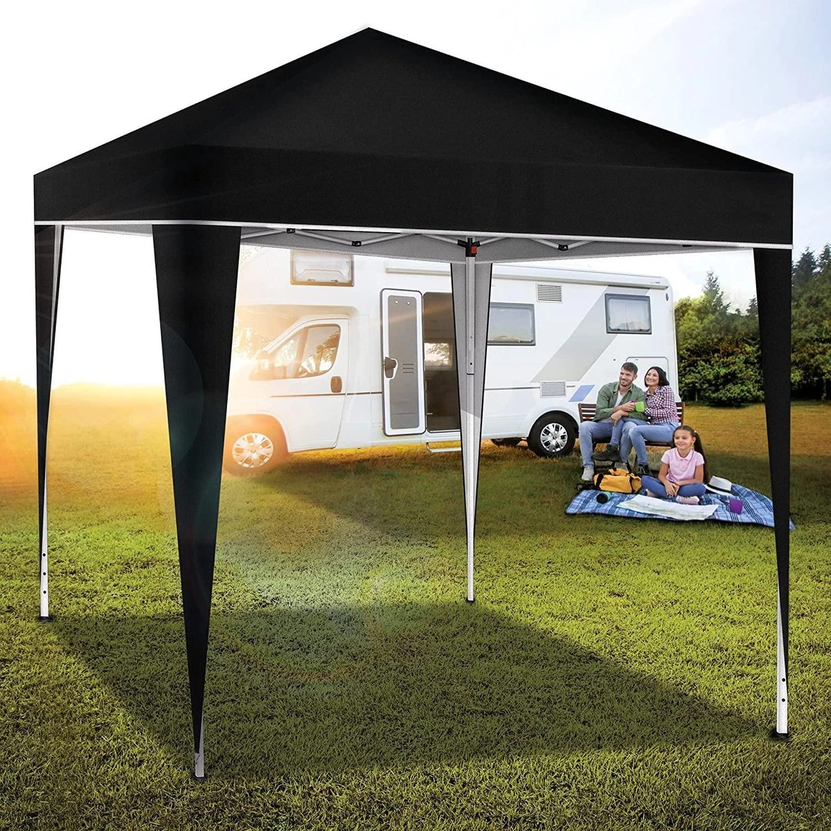 Sens Design Partytent Opvouwbaar - 3 X 3m - Zwart - Afbeelding 6