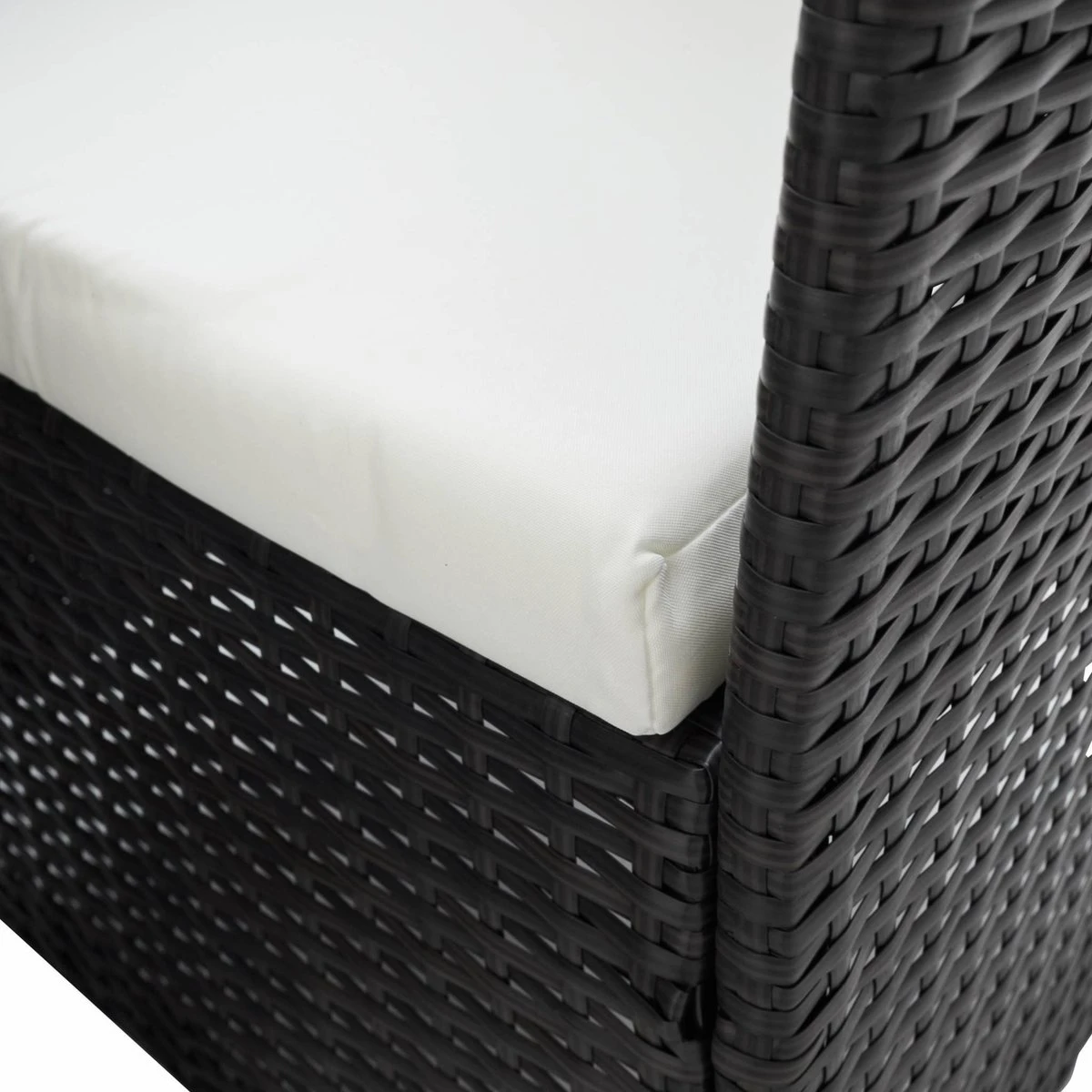 Alice's Garden Tuinset Tavola 6 - 150x90x74 - 6 Plaatsen - Wicker - Bruin/Ecru - Afbeelding 3