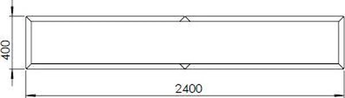 MySteel Cortenstaal Plantenbak Texas Xxl L240 X B40 Cm - Hoogte: 40 Cm - Afbeelding 3