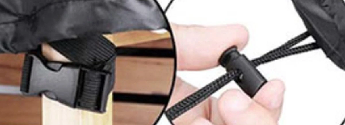 CUHOC - Beschermhoes Tuinbank - Tuinbankhoes - Golden Label - 224x84x66 - Aflopend - Afbeelding 4