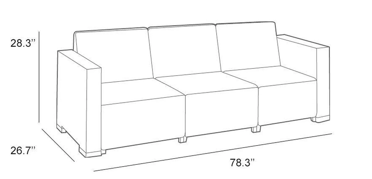 Allibert California Loungeset - 5 Personen - Cappuccino - Afbeelding 16