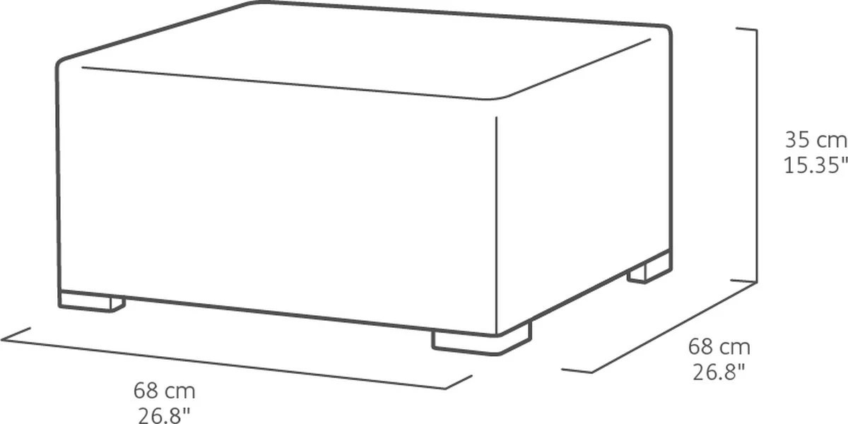 Allibert California Loungeset - 5 Personen - Cappuccino - Afbeelding 12