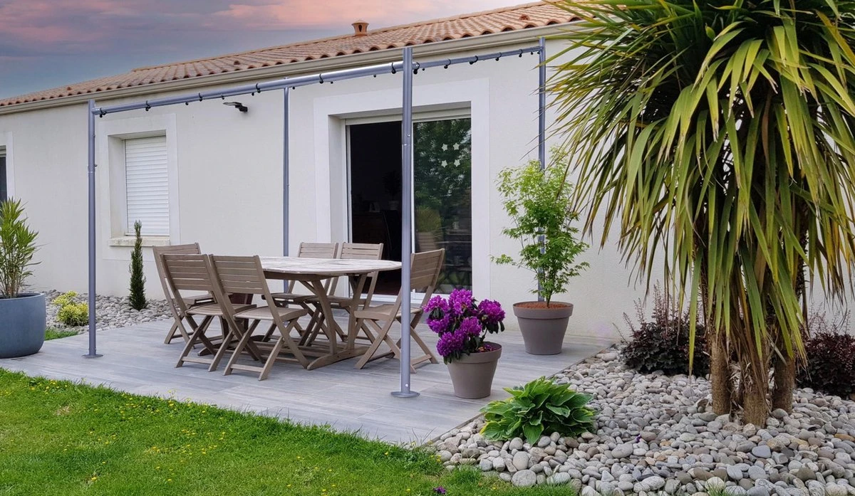 SORARA® Milano Overkapping / Paviljoen - Zand - 285 X 400 Cm. - Afbeelding 9