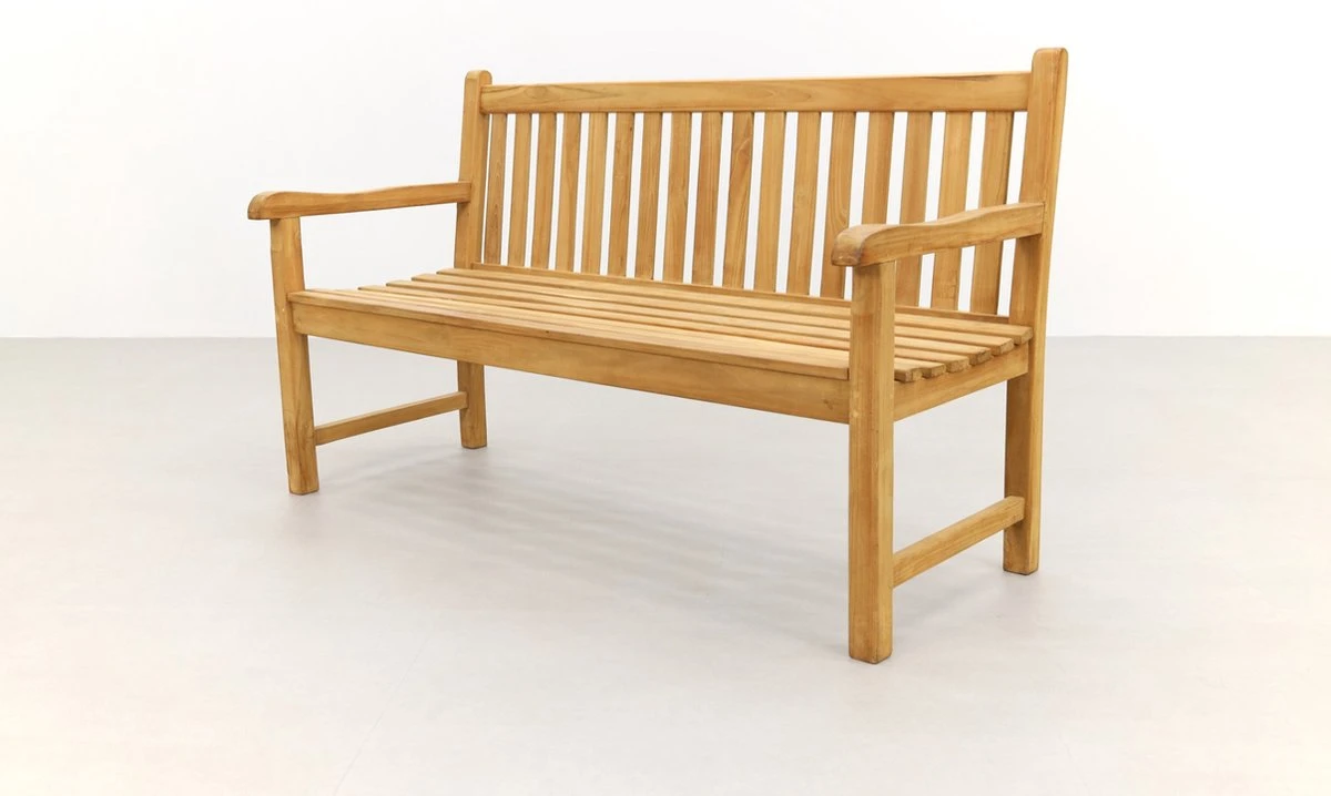 Teak Houten Tuinbank Bison - 150 Cm. - Afbeelding 17
