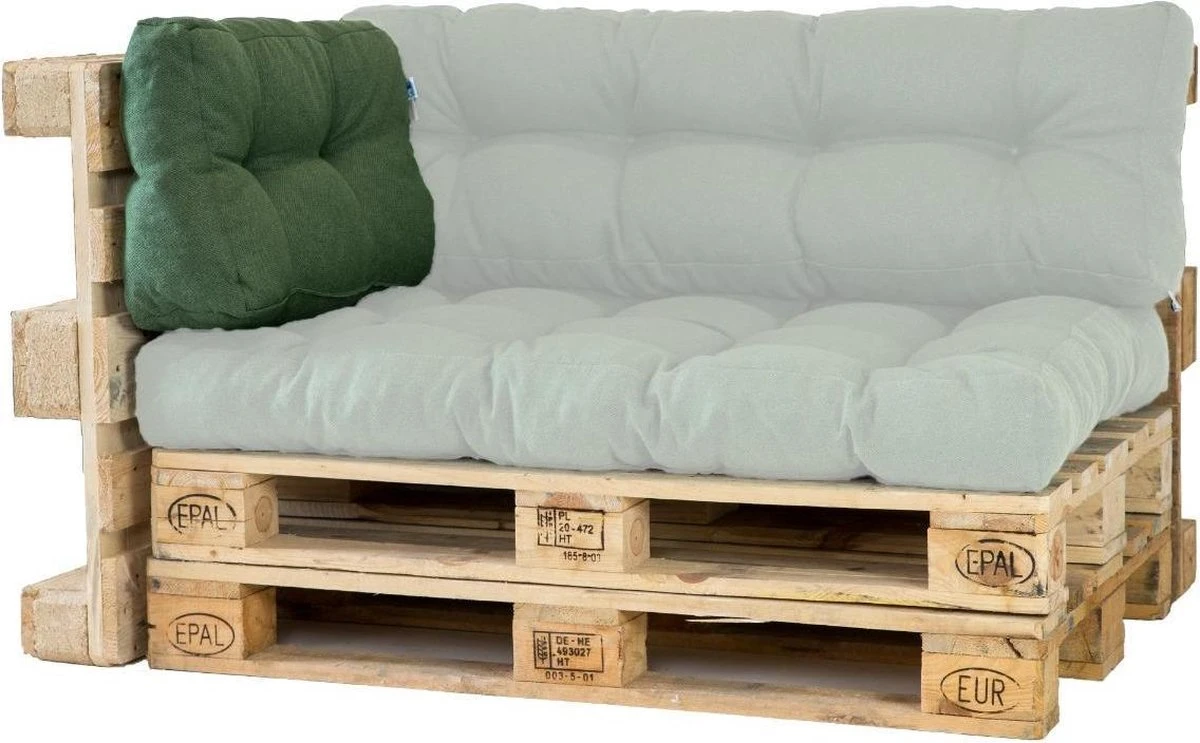 2L Home & Garden Rugkussen Metro Olijf - 60 X 40cm - Afbeelding 2