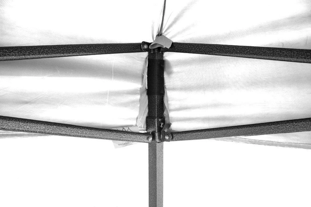 Garden Royal Easy Up Partytent 3x3 Met 4 Zijwanden Wit Waterdicht - Afbeelding 9