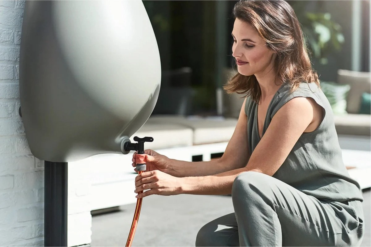 Elho Pure Raindrop 70L - Geel/Oker - Afbeelding 5