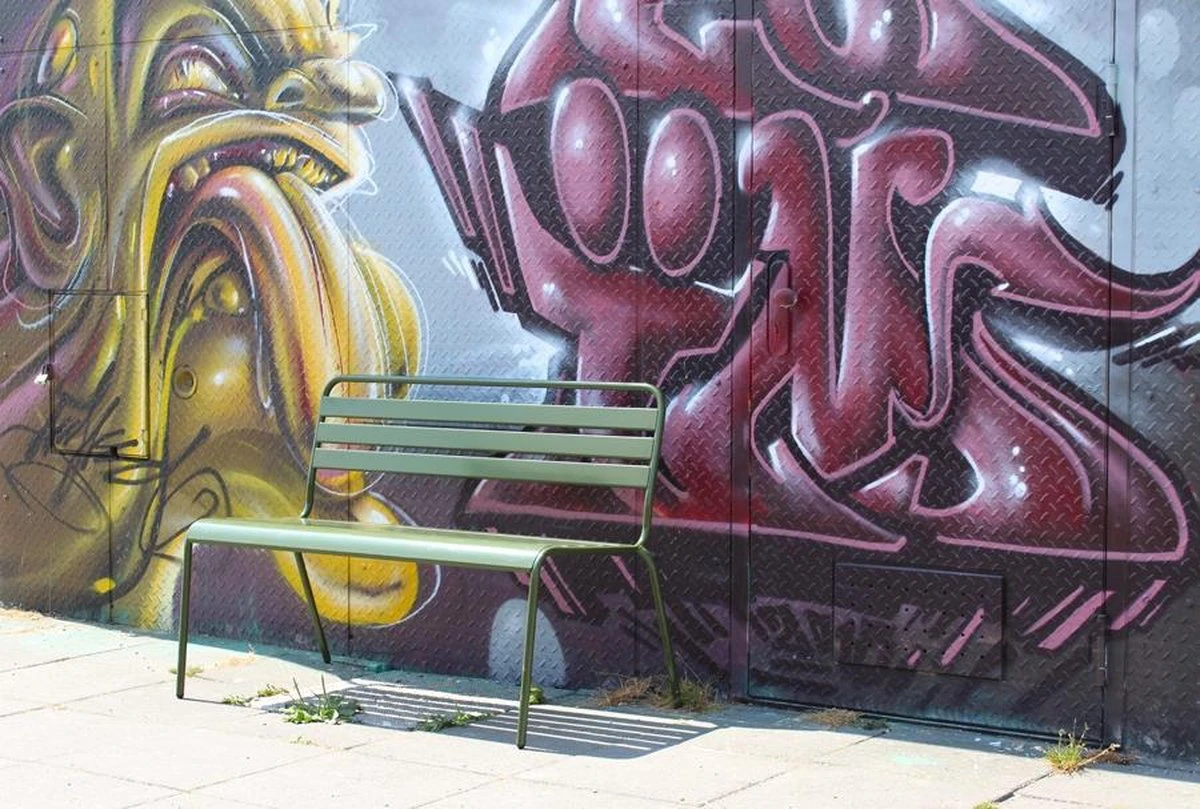 MaximaVida Metalen Tuinbank Max 120 Cm Olijfgroen - Afbeelding 6