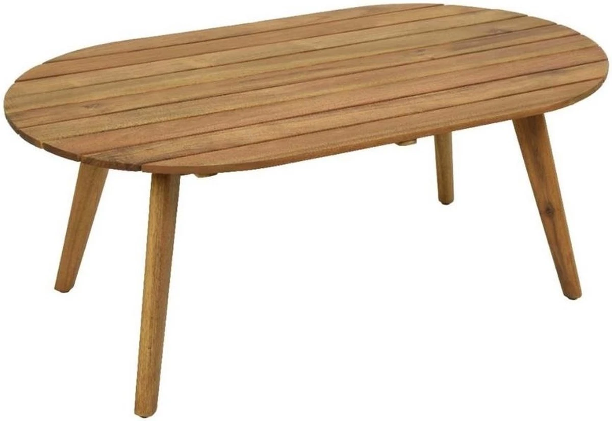 BUITEN Living Seville Lounge Tuintafel | Hardhout | 97x57cm - Ovale Tuintafel