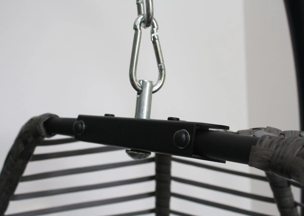 Lowander Egg Hangstoel Cocoon - Voor Binnen & Buiten - Met Standaard - Incl. Kussens - Afbeelding 6