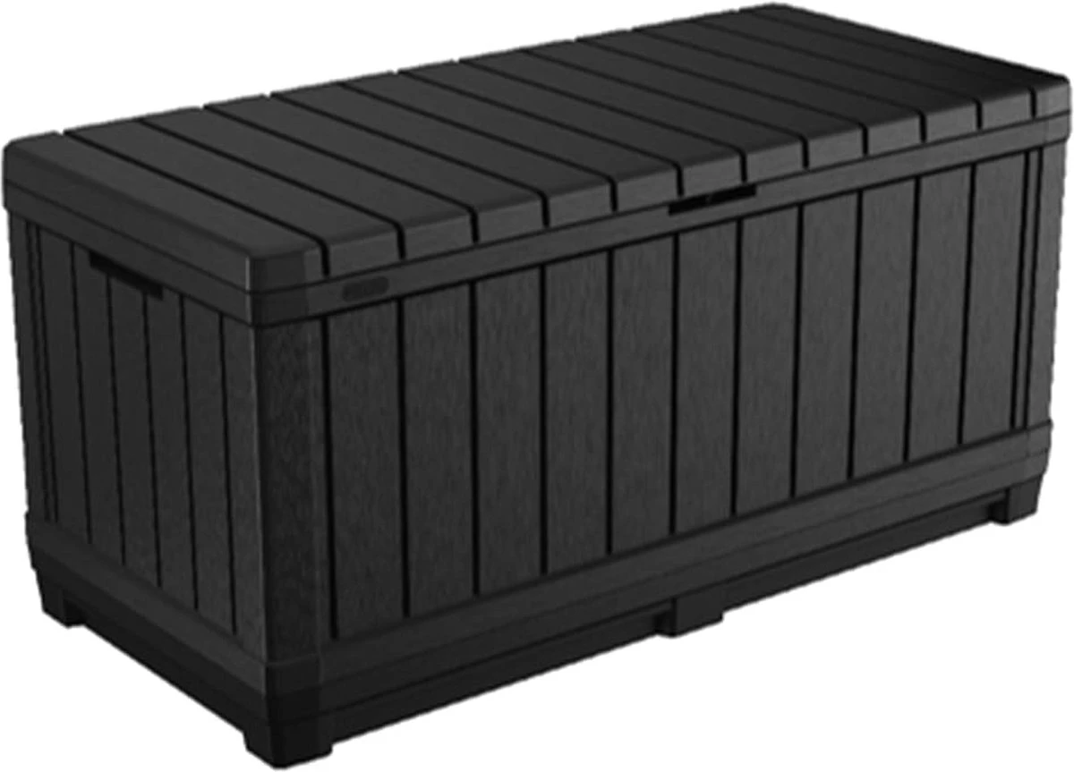 Keter Kentwood Opbergbox - 128x53.6x59 Cm - 350 L - Grafiet - Afbeelding 10