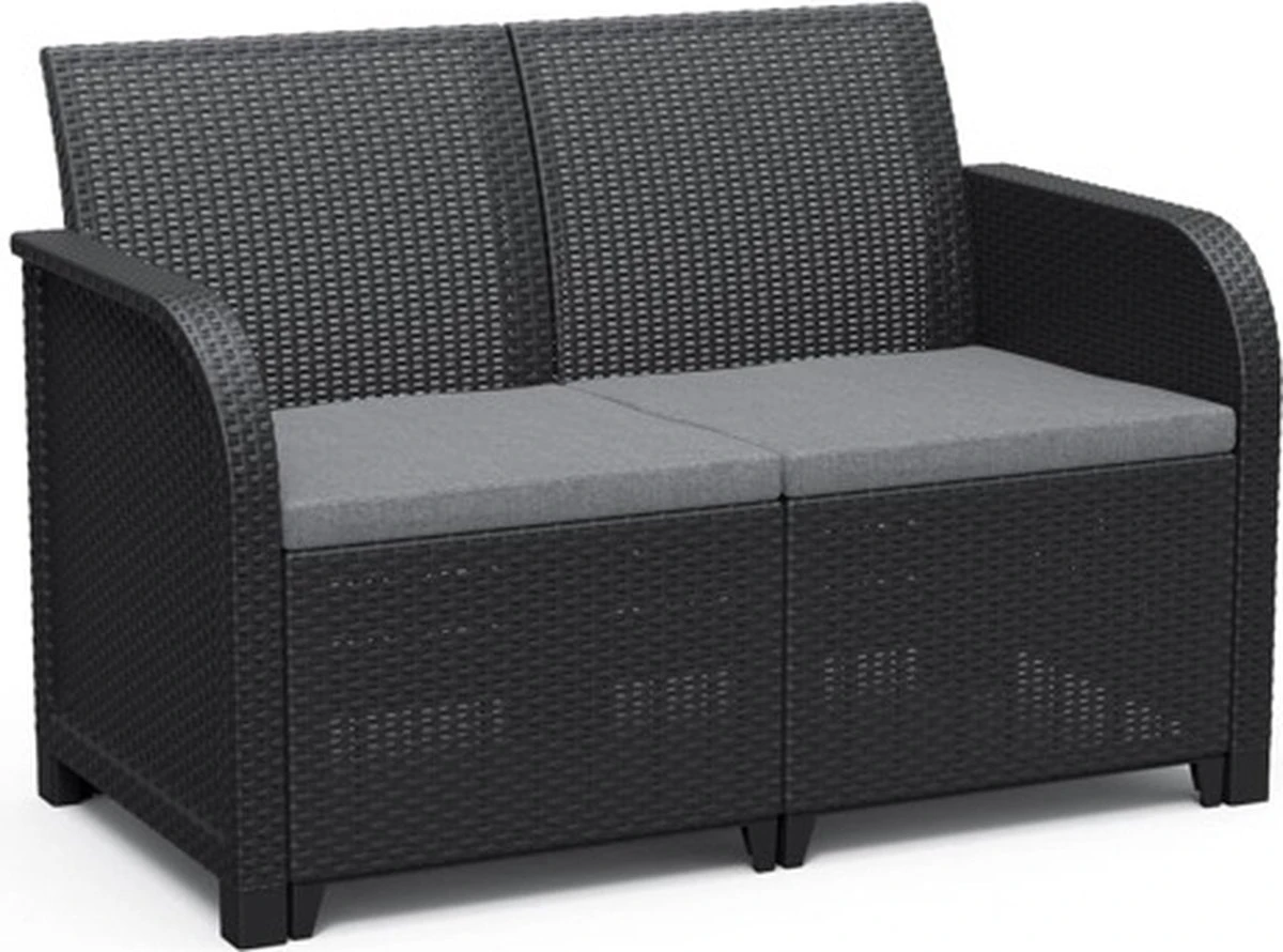 Keter Tuinbank 2-zits Rosalie Grafietkleurig