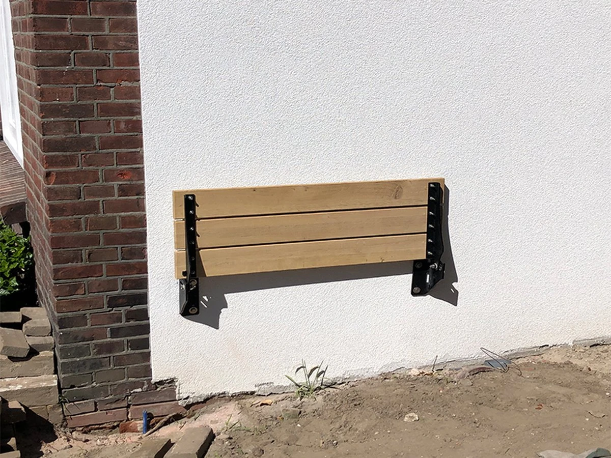 MaximaVida Opklapbare Gevelbank Jordaan 100 Cm- FSC Eikenhout - Afbeelding 7