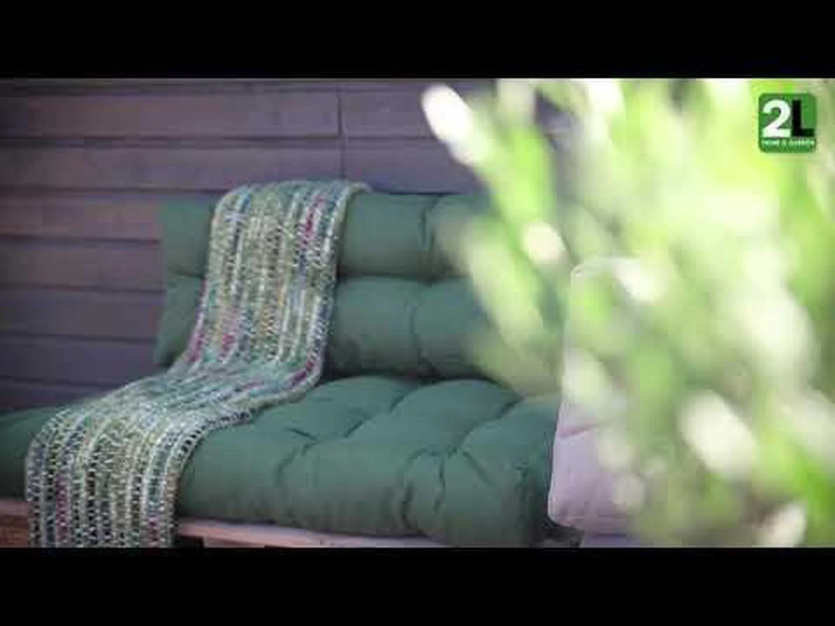 2L Home & Garden Palletkussen Metro Olijf - 120 X 80cm - Afbeelding 3