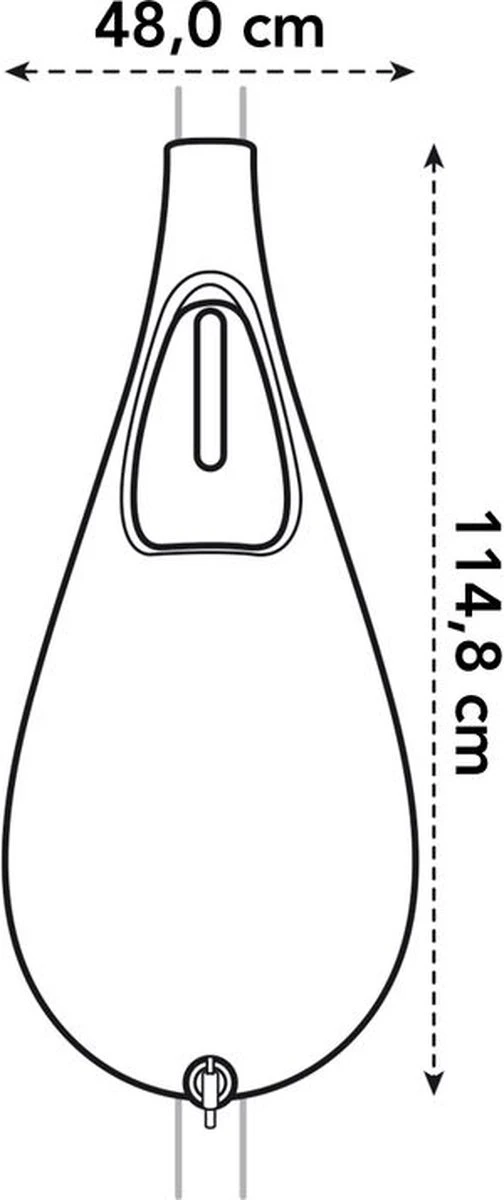 Elho Pure Raindrop 70L - Geel/Oker - Afbeelding 2