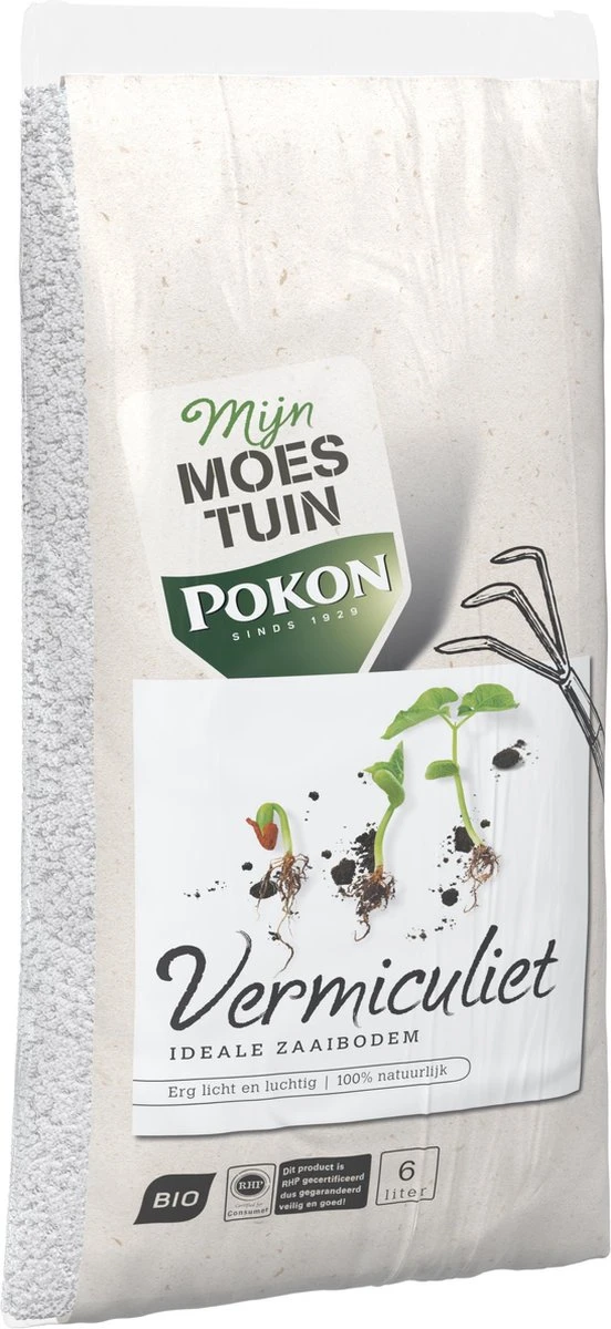 Pokon Bio Vermiculiet - 6l - 100% Natuurlijk - Ideale Zaaibodem - Afbeelding 2