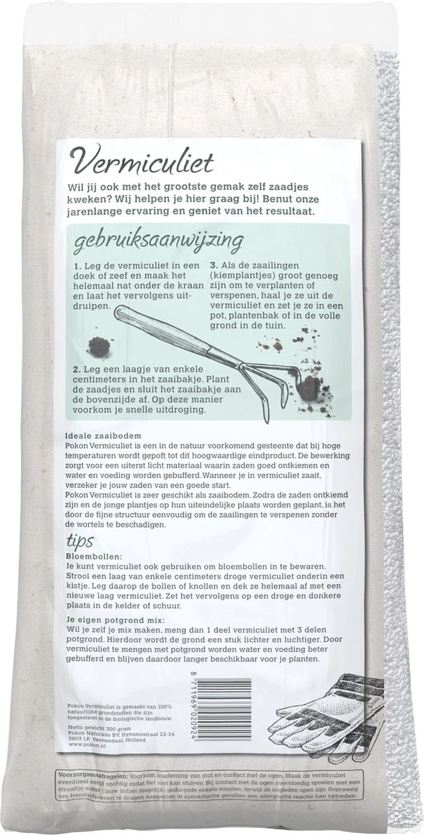Pokon Bio Vermiculiet - 6l - 100% Natuurlijk - Ideale Zaaibodem - Afbeelding 6