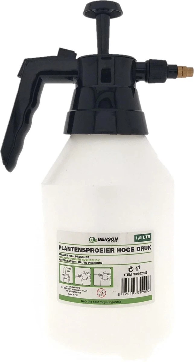 Plantensproeier - Gardenline 1.5 Liter - Hoge Druk - Verstelbare Druk - Afbeelding 4