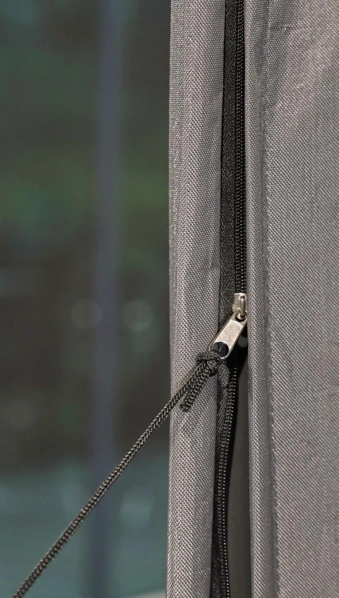 Weersbestendige Parasolhoes - Max. 4 X 4 M - Grijs / Antraciet - Zweefparasol - Afbeelding 4