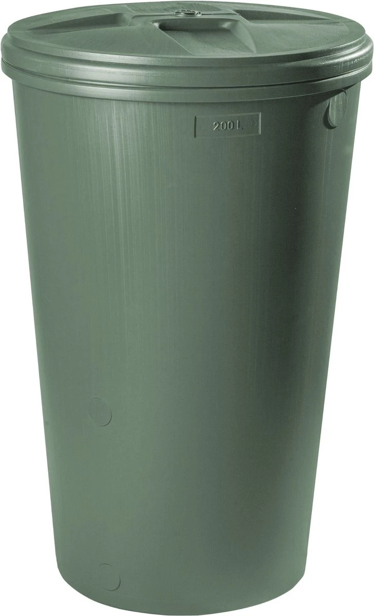 Regenton 200L - Groen (incl. Kraan + Deksel)