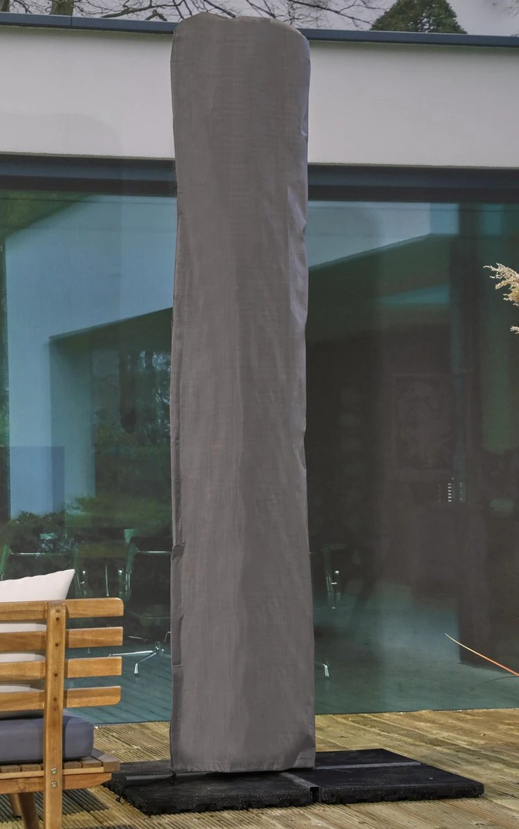 Weersbestendige Parasolhoes - Max. 4 X 4 M - Grijs / Antraciet - Zweefparasol