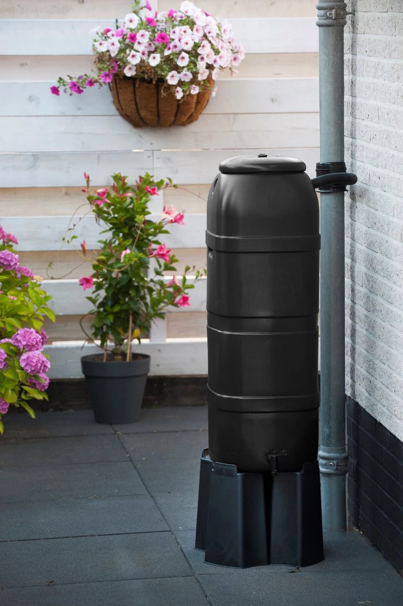 Nature - Slimline - Regenton - 100L - H96 X 32 X 36cm - Zwart - Afbeelding 2