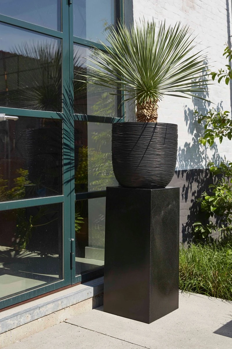 Capi Europe - Bloempot Bol Rib NL - 35x34 - Zwart - Voor Binnen En Buiten - KBLR932 - Afbeelding 15