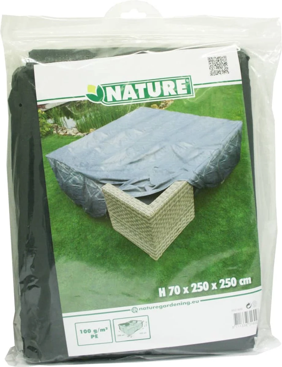 Nature - Tuinmeubelhoes - Beschermhoes Voor Loungeset - H70 X 250 X 250cm - Afbeelding 3