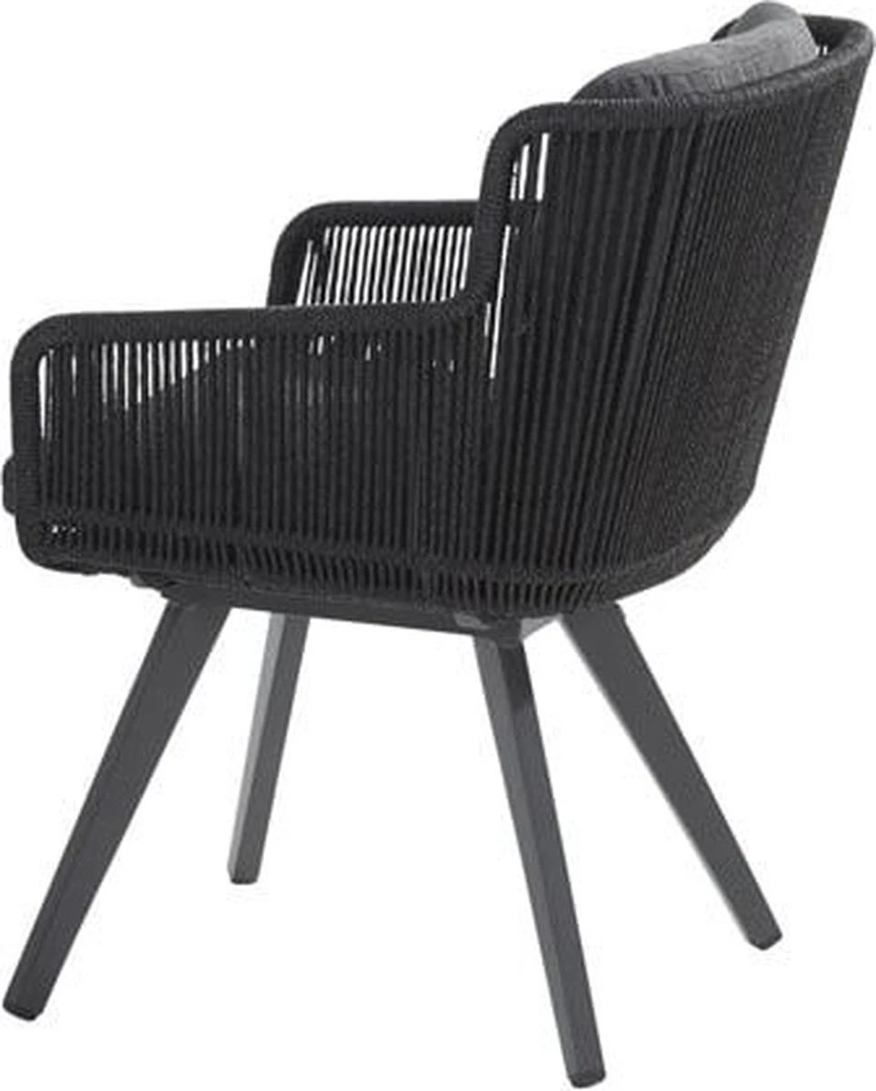 4 Seasons Outdoor 4SO Armstoel Flores Anthracite - 1 Stuk - Afbeelding 4