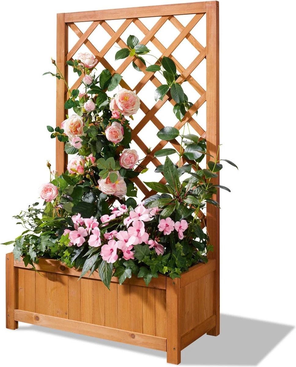 Parkside Plantenbak Met Klimrek 60 X 28 X 100cm - Afbeelding 4