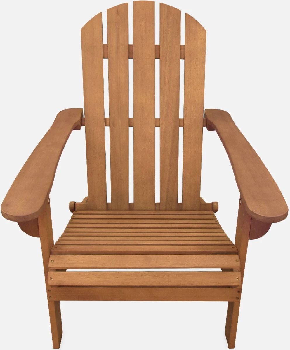 Alice's Garden Relaxstoel Adirondack Salamanca - FSC Eucalyptushout – Naturel - Afbeelding 5